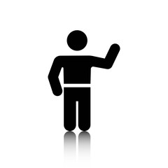 man icon stock vector illustration flat design