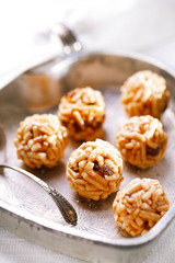 Chak-chak traditional asian sweet dessert