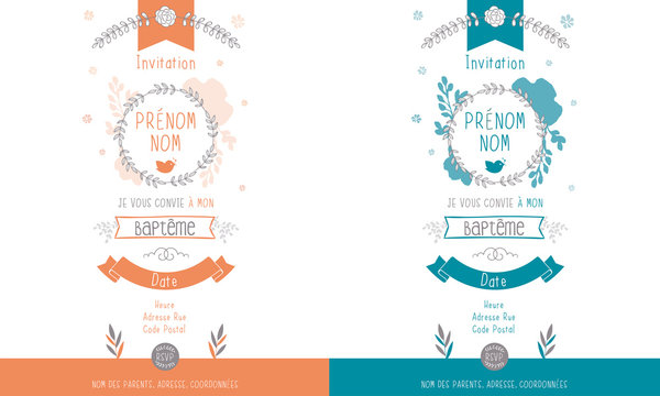 Faire-part de Baptême