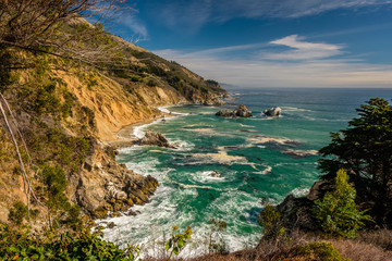 Fototapeta na wymiar USA Pacific coast landscape, California