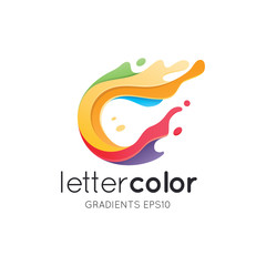 Colorful Letter C Logo Template