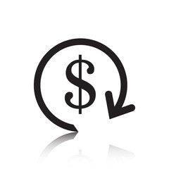 dollar money icon stock vector illustration flat design