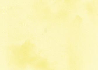 Yellow abstract textured background to the point with spots of paint