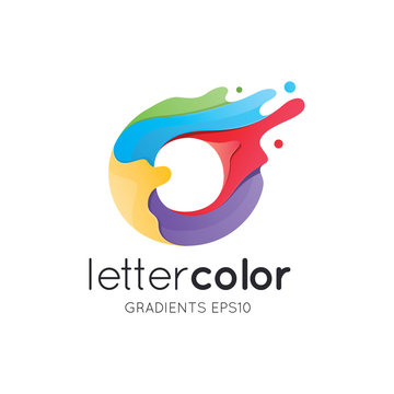 Colorful Letter O Logo Template