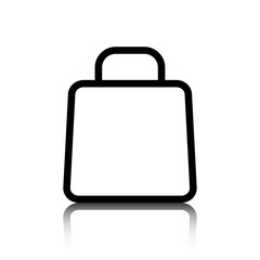 shopping cart icon stock vector illustration flat design