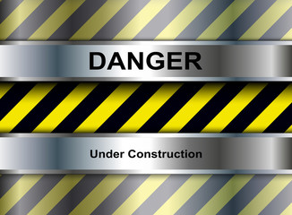 Background with warning stripes