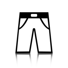 pants icon stock vector illustration flat design