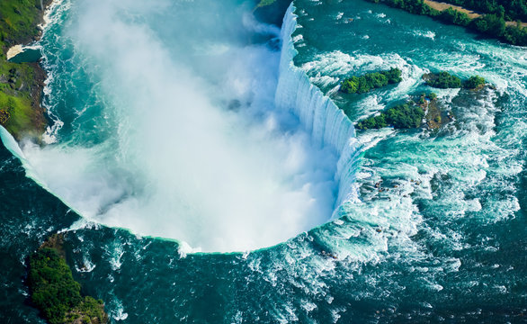 Naklejki Widok z lotu ptaka Niagara spada, Kanada