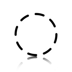 dash-dotted line icon stock vector illustration flat design