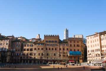 Fototapeta na wymiar Siena day view, Tuscany, Italy