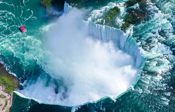 Naklejki Widok z lotu ptaka Niagara spada, Kanada