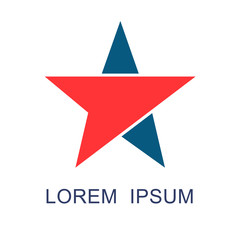 Obraz premium Star Arrow Direction Abstract Logo