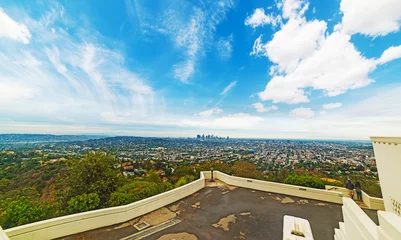 Türaufkleber Los Angeles cityscape seen from griffith park © Gabriele Maltinti