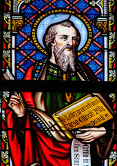 Fototapeta premium Stained Glass - Saint Matthew the Evangelist