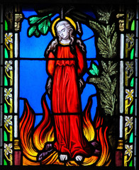 Fototapeta premium Stained Glass - Saint Zoe of Rome