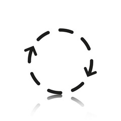 arrows icon stock vector illustration flat design