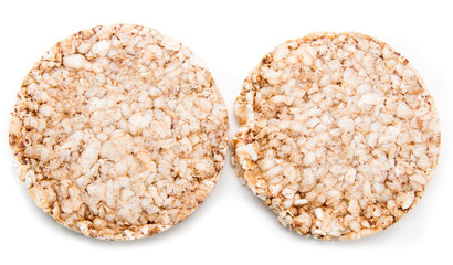 whole grain bread on a white background