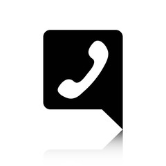 Naklejka premium phone icon stock vector illustration flat design