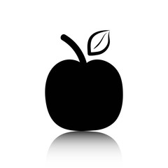 apple icon stock vector illustration flat design