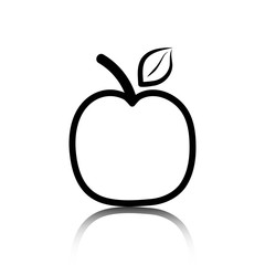 apple icon stock vector illustration flat design