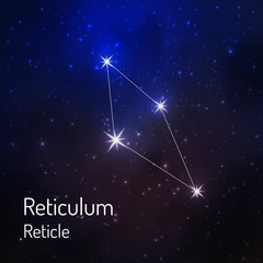 Constellation in the night starry sky