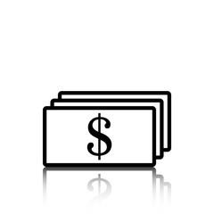 dollar money icon stock vector illustration flat design