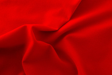 red cloth as background