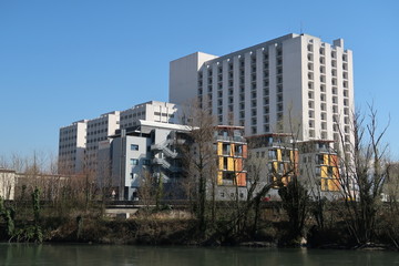 Vue sur l'hopital de Grenoble