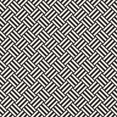 Vector Seamless Pattern. Modern Stylish Interlacing Lines Texture. Geometric Striped Ornament.