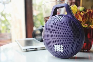 Bluetooth speaker with smart phone