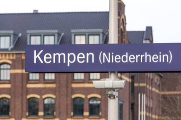 kempen germany city sign