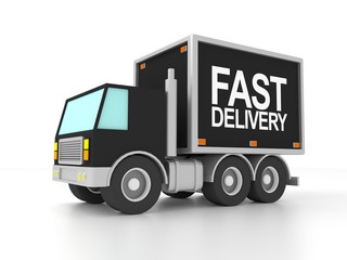 fast delivery trucks
