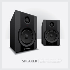 Obraz premium Speakers isolated vector illustration