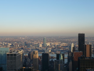 Fototapeta na wymiar New York Citry view from Rockefeller Center