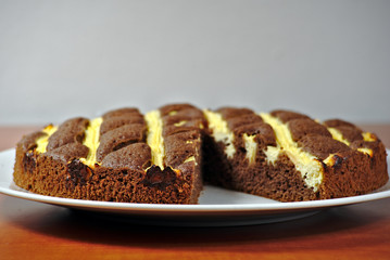 Homemade cocoa cake