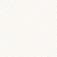 Vector Seamless Pattern. Repeating Lattice Abstract Background. Linear Grid From Striped Hexagonal Elements.