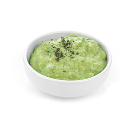 pesto sauce isolated on white background