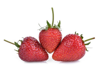 fresh strawberry isolated on white background