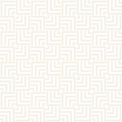 Subtle Ornament With Striped Rhombuses. Vector Seamless Monochrome Pattern