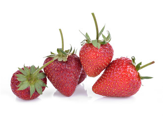 fresh strawberry isolated on white background