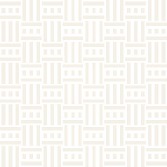 Abstract Geometric Pattern With Stripes Lattice. Subtle Seamless Vector Background