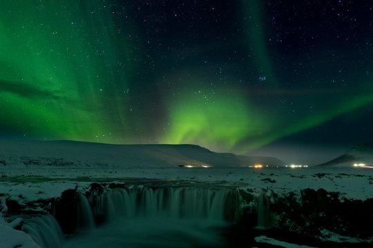 the northern lights in Iceland