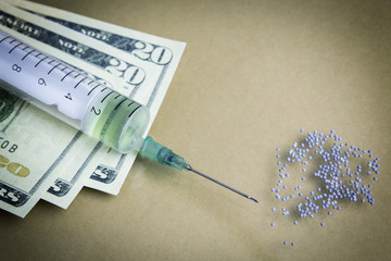 addiction and substance abuse concept