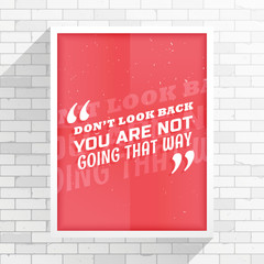 Obraz premium minimal red flyer with message 