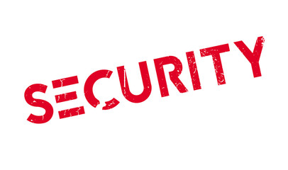 Security rubber stamp. Grunge design with dust scratches. Effects can be easily removed for a clean, crisp look. Color is easily changed.