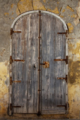 Old worn doorway