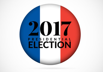 French presidential election 2017 Vector illustration