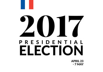 French presidential election 2017 Vector illustration