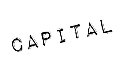 Capital rubber stamp. Grunge design with dust scratches. Effects can be easily removed for a clean, crisp look. Color is easily changed.