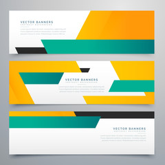 amazing geometric banners and headers collection